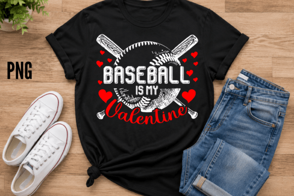Baseball is My Valentine PNG