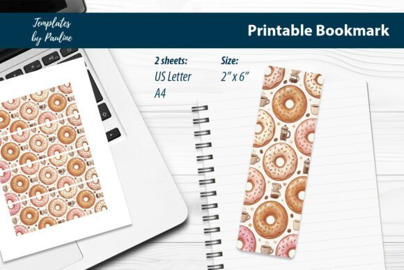 Donut Bookmark Printable for Book Club