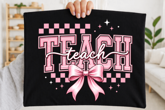 Elevating Educator Identity: The Strategic Value of the Teach Pink Bow Trendy Teacher PNG in Modern Creative Workflows