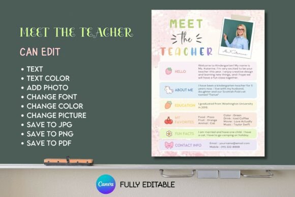 Meet the Teacher - B03 - Canva Template