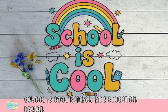 School is Cool Rainbow Kids Education Design