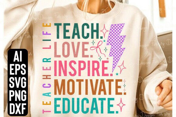 Strategic Application of the Teach Love Inspire Motivate Educate SVG in Professional and Creative Branding