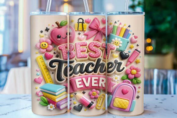 Transforming Teacher Appreciation with the 3D Inflated Best Teacher Ever Tumbler Wrap